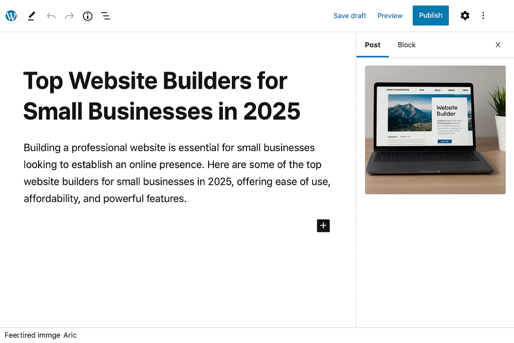 Top Website Builders for Small Businesses in 2025