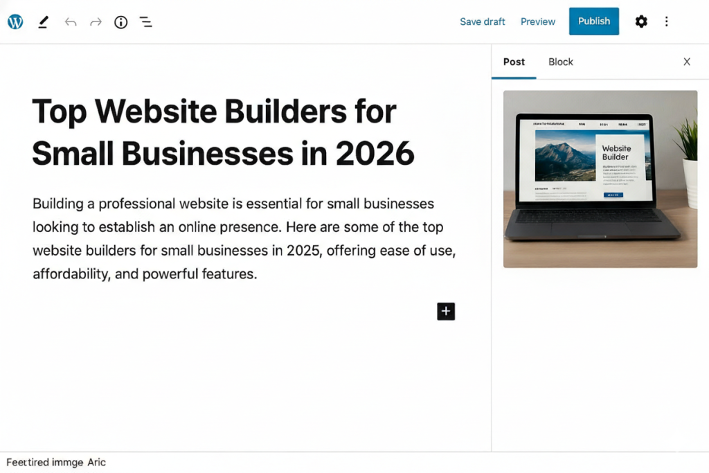 Top Website Builders for Small Businesses in 2026